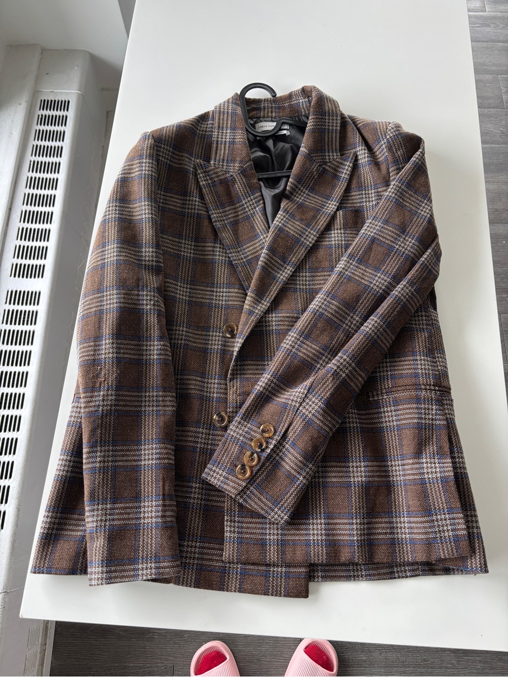 Urban Outfitters Brown Plaid Blazer
